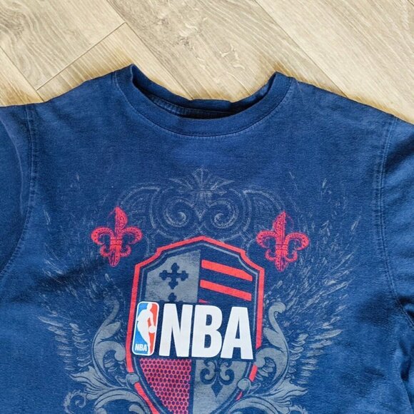 Vintage NBA Sweatshirt Youth XL Basketball Long Sleeve Blue NBA Elevation - Picture 3 of 13